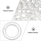 UP 500PCS 13mm Clear Plastic Roman Blind Curtain Rings O-Rings for Roman Shades