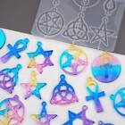 2X Silicone Pentagram Resin Casting Mould Jewelry Pendant Necklace Epoxy Mold AU