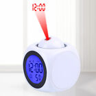 LED Projection Time Temperature Alarm Smart LCD Display Projector Clock Digital