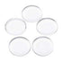 30-300X Cabochons Clear Glass Dome Flat Back Round Transparent 12x4mm Jewellery