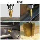 3pcs NEW HSS Steel Step Cone Drill Titanium Bit Set Hole Cutter 3/12mm 4-12/20mm