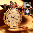 3pcs Vintage Steel Quartz Pocket Watch Classic Pocket Watch with Short Chain AUS