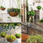 UP 10PCS Flower Pot Hanging Chain 3 Point Garden Plant Hanger S Hook Chain Black