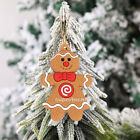 ❤ 12PCs Gingerbread Man Christmas Tree Hanging Pendant Gift Tree Decor Ornament