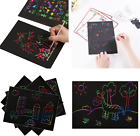 70 PCS Scratch Paper Art Rainbow Magic Scratch Off Art Crafts Set Supply Drawing