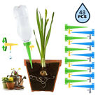 24/48x Drip Irrigation System Drippers Self Watering Spikes Plant Flower Garden