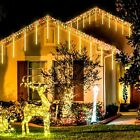 LED Solar Lights Meteor Shower Rain Christmas Tree String Lights Garden Outdoor