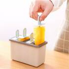 3PCS 4 Cells Block Moulds Ice Cream Mold Icy Pole Jelly Pop Popsicle Maker Mould