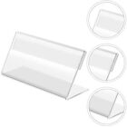 20/40PCS Acrylic Sign Display Holder Label Price Name Card Tag Shop Sign 9X6cm