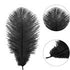 10pcs 35-40cm Black Ostrich Feathers Plume Centerpiece Wedding Party Table Decor