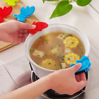 Oven Mitts Kitchen Tool Silicone Butterfly-Shaped Gadget Anti-Scald With Magnets