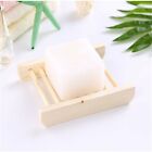 10-50X Natural Wooden Bamboo Soap Dish Tray Holder Storage Soap Rack Soap Dish
