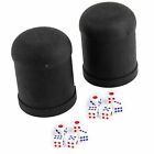 5 Set of 2 Straight Dice Cup With 12x Dice KTV Pub Casino Party Game Toy Profess