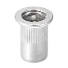 50x M6 Thread Carbon  Steel  Flat Head Rivet Nut Rivnut-Insert Nutsert AU