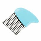 2x Stainless Steel Crinkle Cutter Wavy Vegetable Potato Chip Slicer Knife Blade