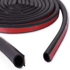 15M Universal Car Door Rubber Seal Trim Strip Weatherstrip Edge Cover D Shape AU