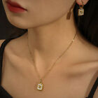 Vintage Butterfly Pendant Necklace and Earrings Set Fashion Jewelry Gift for Her