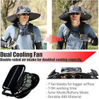 Wide Brim Fishing Sun Hat With Solar Fan Outdoor Breathable Waterproof Bucket