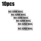 No Junk Mail Door Sign Engraved Plaque Letterbox Sign Self Adhesive Tape