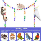 500PCS Plastic C-clips Hooks Chain C-links Sugar Glider Rat Parrot Bird Toys AU