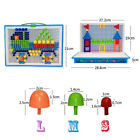 Mushroom Nails Puzzle Pegboard Jigsaw Creative DIY Peg  3D Kids Educational Toys