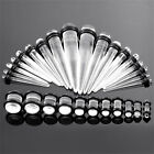 50pcs Ear Stretching Kit Plug Set Stretch Ear Taper Stretcher Expander Tapers AU