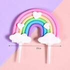 5PCS Rainbow Smile Cloud Star Theme Cake Topper Kids Party Cake Decoration DIY