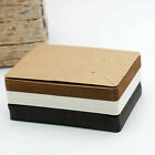 300PCS Jewellery Cardboard Display Cards Necklace Stud Earring Brown White Black