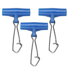 100pcs Blue Sinker Sliders Swivel Slider Line Easy Rigs Hook Snap Bait Rigs AUS