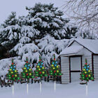 LED Christmas Tree Solar Lights Light Stake Outdoor Path Garden Lamp Xmas Decor