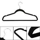 10/30x Non-Slip Velvet Coat Hangers Clip Space Saving Clothing Hooks Rack Shirt