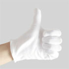 6Pairs White Cotton Gloves Costume Jewellery Hands Protector Handling Work