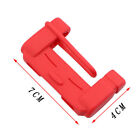 2PCS Car Accessories Safty Seat Belt Buckle Clip Anti-Scratch Cover Silicone Red