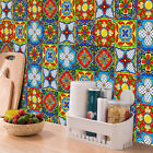 20pcs Moroccan Style Tile Wall Stickers Kitchen Bathroom Self Adhesive Stick On