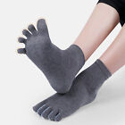 2Pairs Soft Sport Running Five Finger Toe Socks Elastic Short Solid Socks Men AU