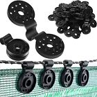 UP 200X Shade Cloth Plastic Clips Round Plastic Black Clips for Sun Shade Net AU