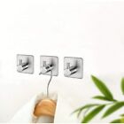 5pcs Adhesive Hooks Stainless Steel Hooks for Home Office and Outdoor Hanging AU