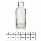 10-40X 30ml Clear Glass Liquid Pipette Bottle Eye Dropper Aromatherapy Essential