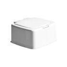 Small Plastic Desktop Storage Box with Lid Organizer Bucket for Office Home Use