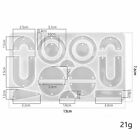 2PCS Silicone Earring Pendant Molds Resin Casting Jewelry DIY Epoxy Making Molds