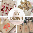 Natural Linen Burlap Drawstring Pouch Small Jute Sack Jewellery Gift Bag