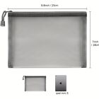 12pcs Nylon Mesh Multifunctional Cosmetic Bag A5 Pencil Case Travel Office Suppl