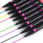 8x Liquid Chalk Marker Pens LED Writing Board Glass Window Pen Nib Fluorescent