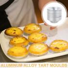 Egg Tart Mould Cake Tins Set Cups Circular Pie Mold Plate Baking Non-Stick AUS