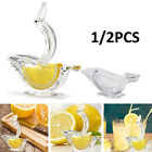 1/2x Hand Juicer Manual Wedge Lemon Squeezer Lemon Juicer Boat Shape Acrylic AU