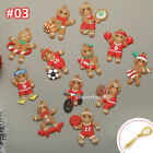 ❤ 12PCs Gingerbread Man Christmas Tree Hanging Pendant Gift Tree Decor Ornament