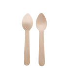 Disposable Wooden Cutlery Forks Tea Spoons Knives Party Kitchen Utensil Dessert