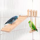 Bird Swing Toy Wooden Parrot Perch Stand Playstand Beads Cage Playground