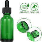50ml Green Glass Liquid Dropper Reagent Eye Pipette Essential Oils Bottle