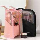 Stand Cosmetic Bag Travel Zipper Makeup Brush Mesh Visible Organizer Pouch